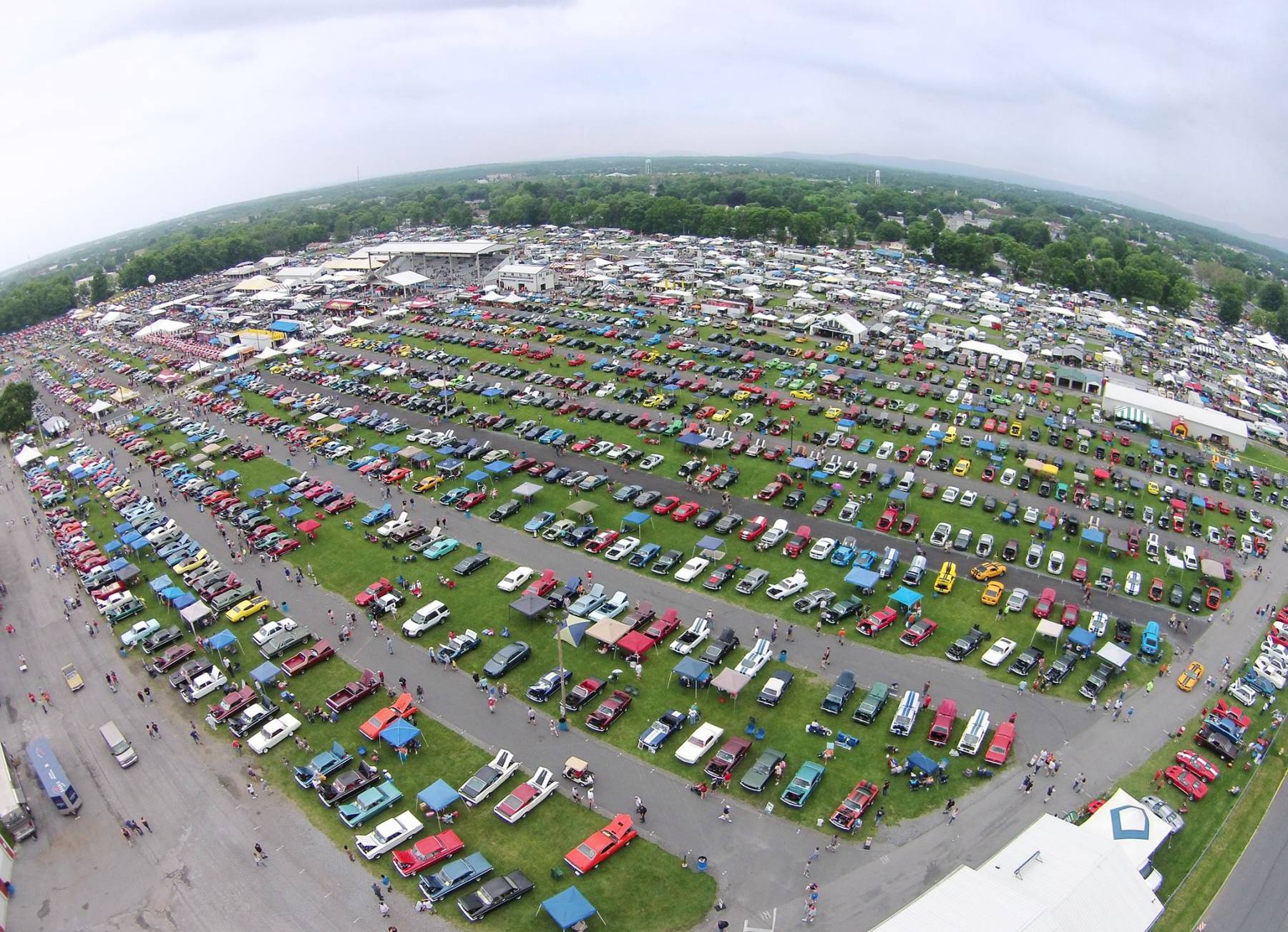 Aerial View of the 2016 Carlisle All Ford Nationals MercuryMarauder